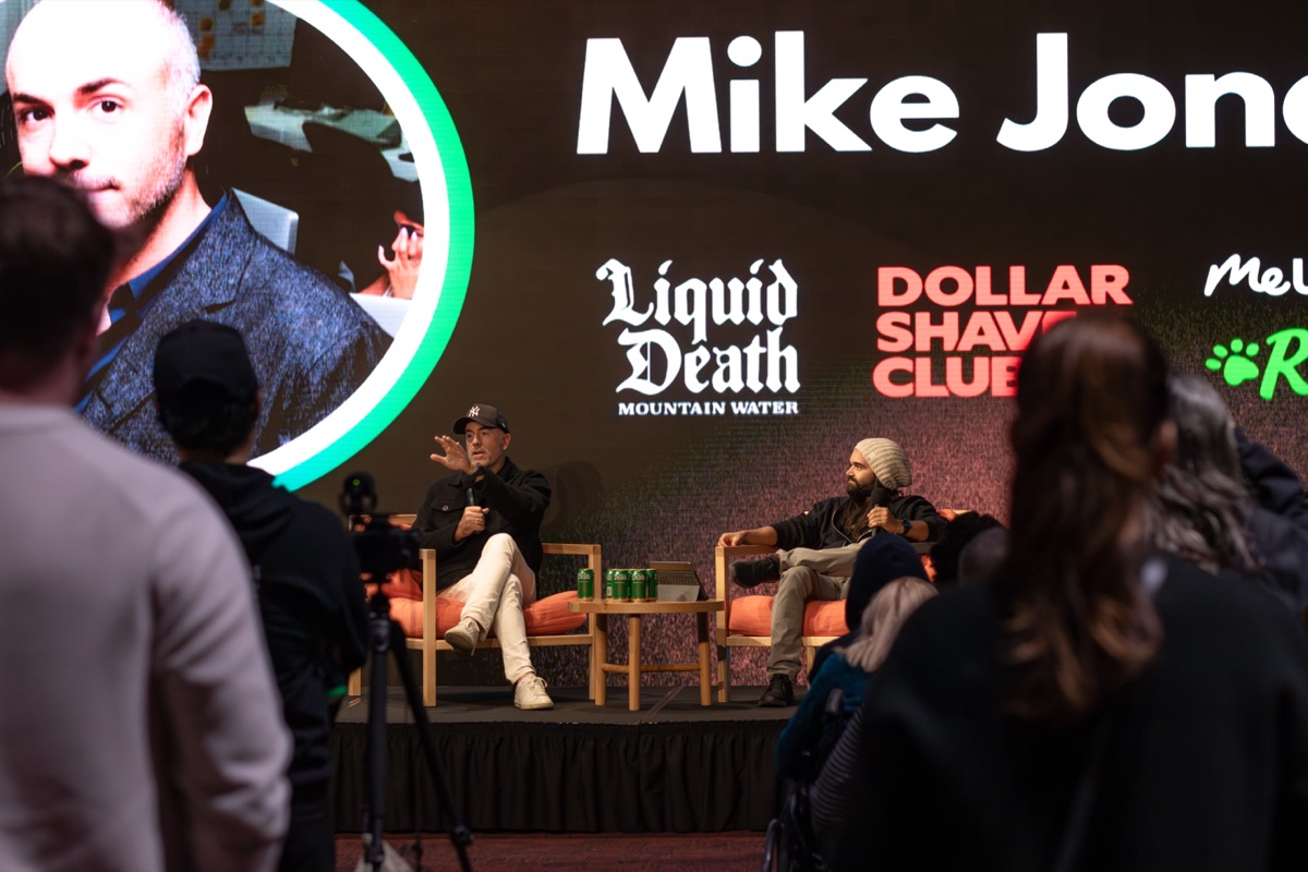 Fireside chat on stage at Demo Day LA